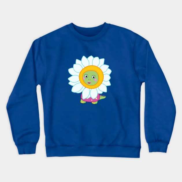 Daisy - Flower Spring Costume Crewneck Sweatshirt by Dinos Friends